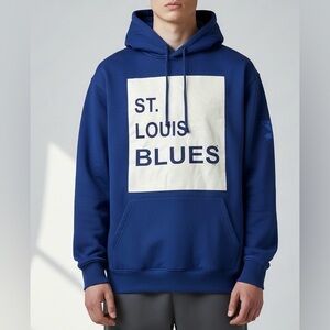 Fanatics St. Louis Blues Hoodie men’s size LT large‎ tall blue Pullover NHL